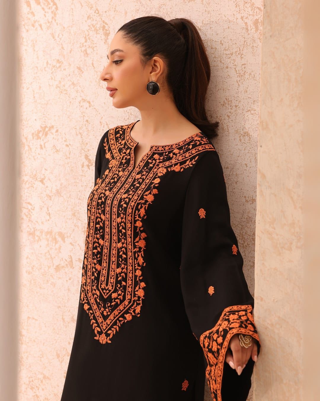 Soft Cotton Embroidered Gala Border Dress – ZOUQ 2-Piece BY Al Asar Art - Image 2
